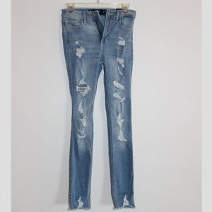 Hollister Ripped High Waisted Jeans, 0R
